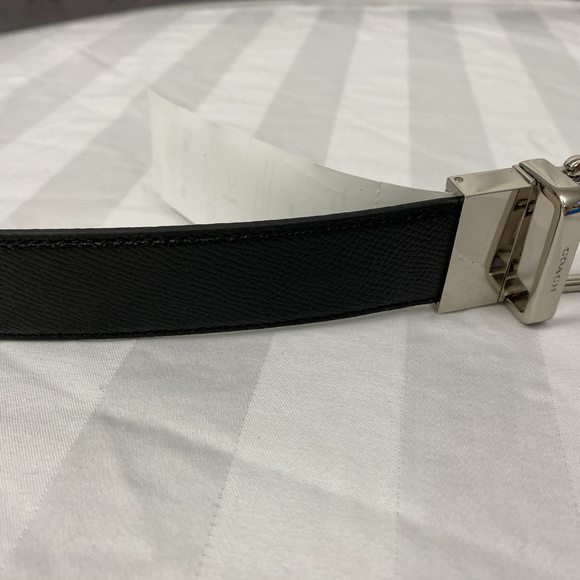 NWT Coach Belt in Crossgrain Leather Black / Brown - Picture 7 of 7